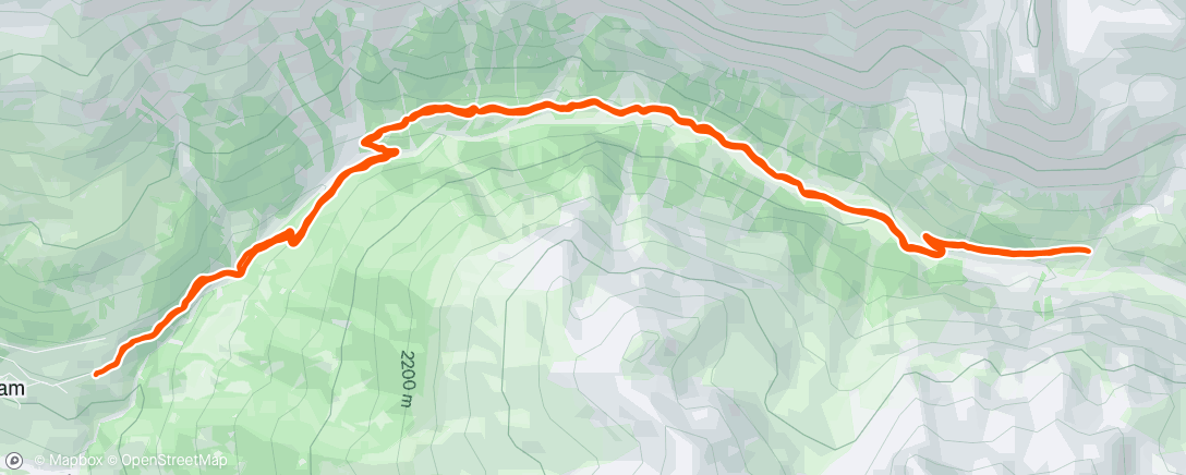 Mapa da atividade, Morning Hike