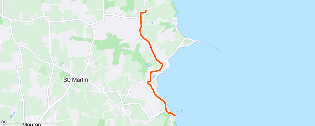 Map of the activity, Run with E&G