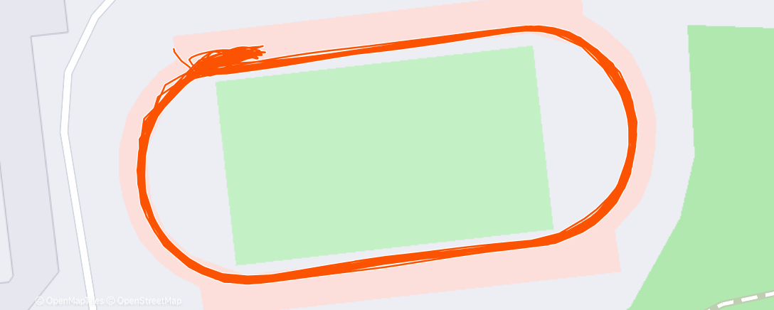 Map of the activity, Afternoon Run