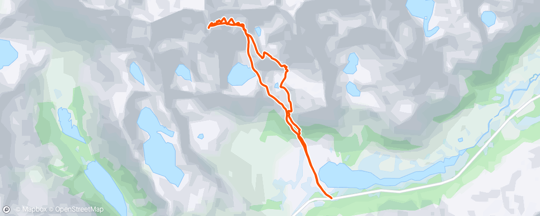 Map of the activity, Ski de randonnée le matin