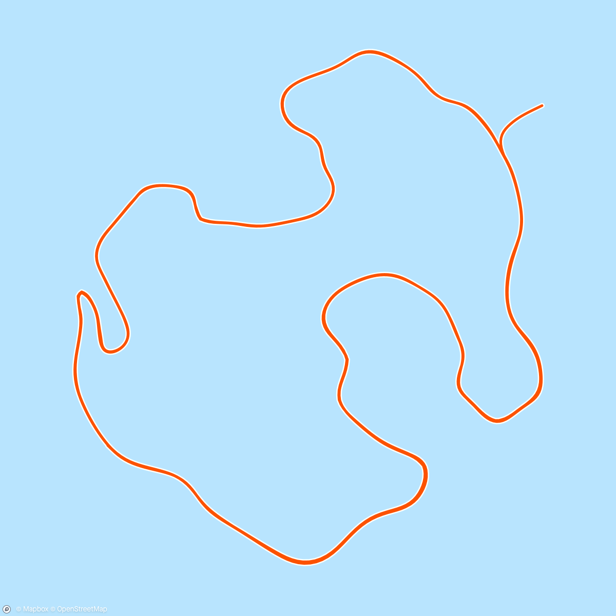 Map of the activity, Zwift - Volcano Circuit in Watopia