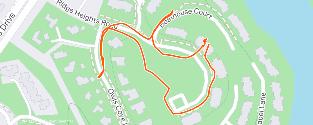 Map of the activity, 🔋 Rocky’s pre-dinner walk