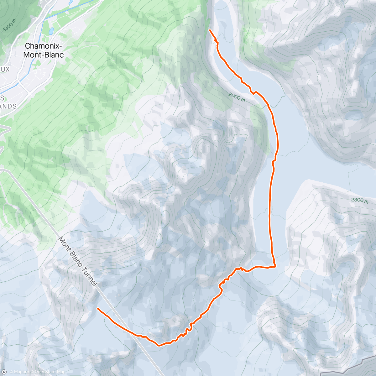 Mapa da atividade, Chamonix 😍