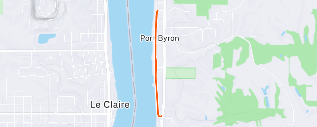 Map of the activity, Morning Walk