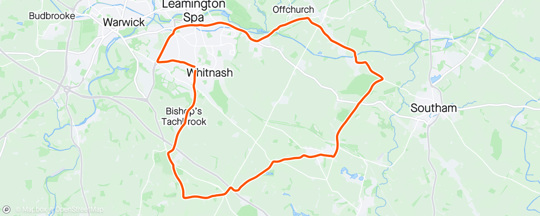 Map of the activity, Cheeky 20miler