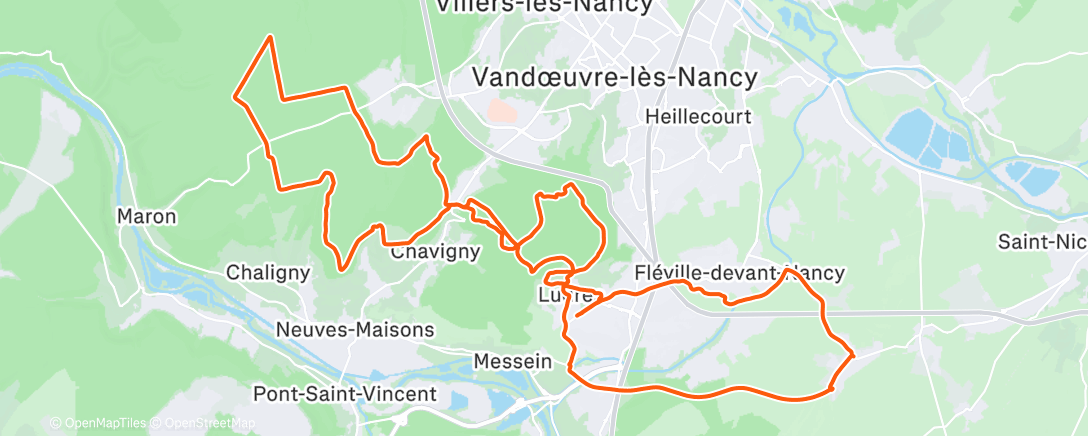 Mapa de la actividad (Sortie VTT dans l'après-midi)