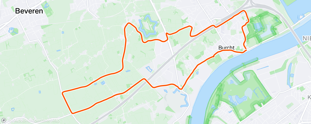 Map of the activity, Avondloop