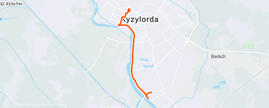 Карта физической активности (Morning Run)