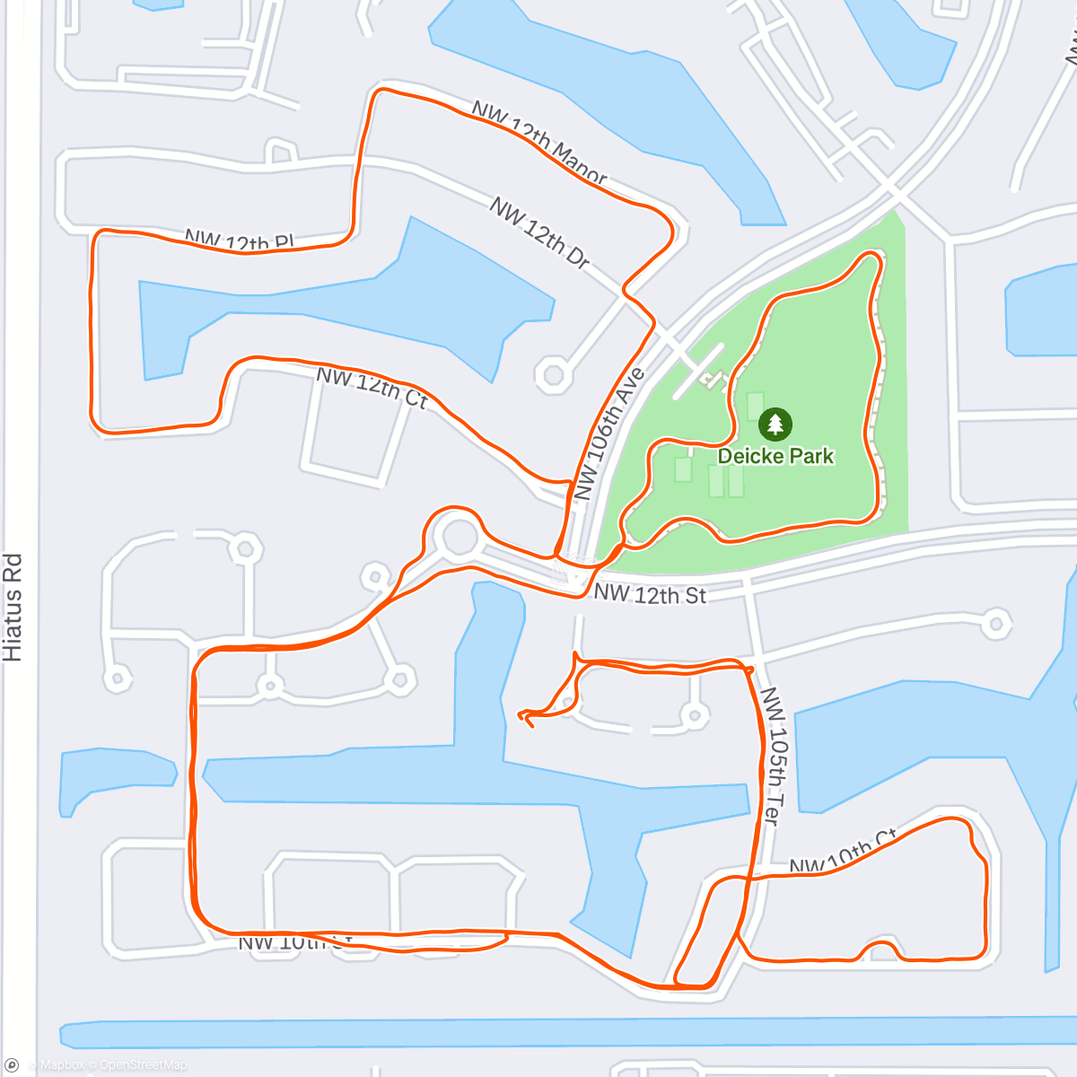 Map of the activity, Parent’s  Neighborhood Walk