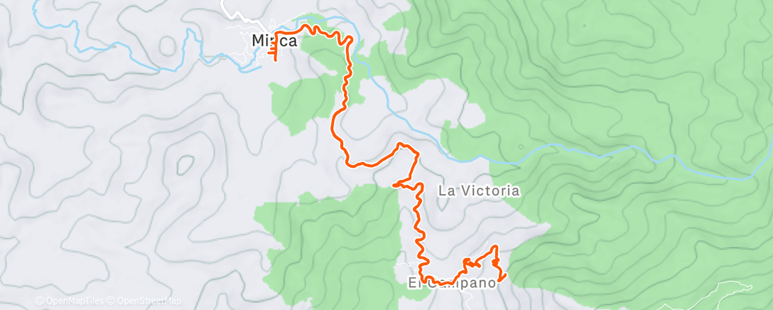 Map of the activity, Afternoon Ride