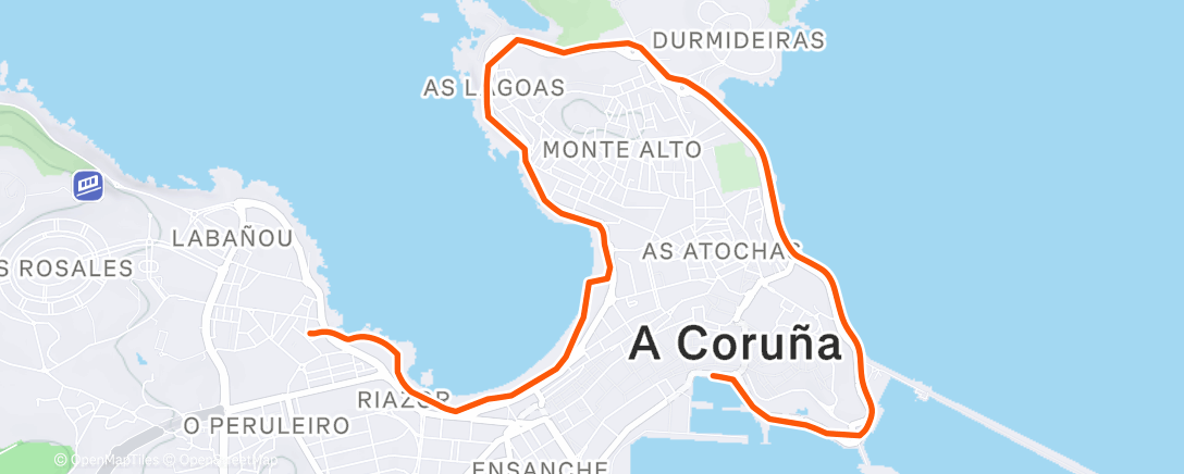 Карта физической активности (Evening Run)