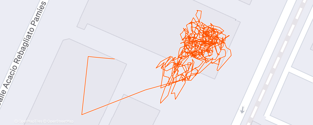 Map of the activity, Padel