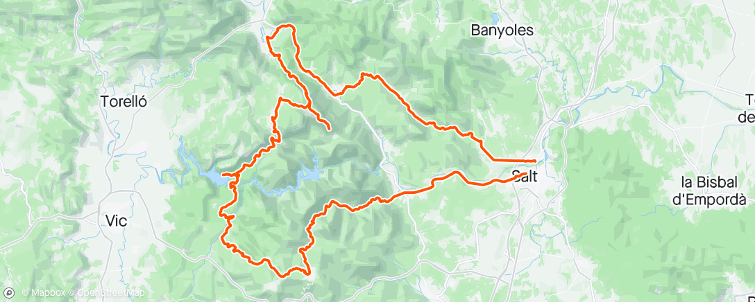 Map of the activity, Z2. Endurance FatMax90