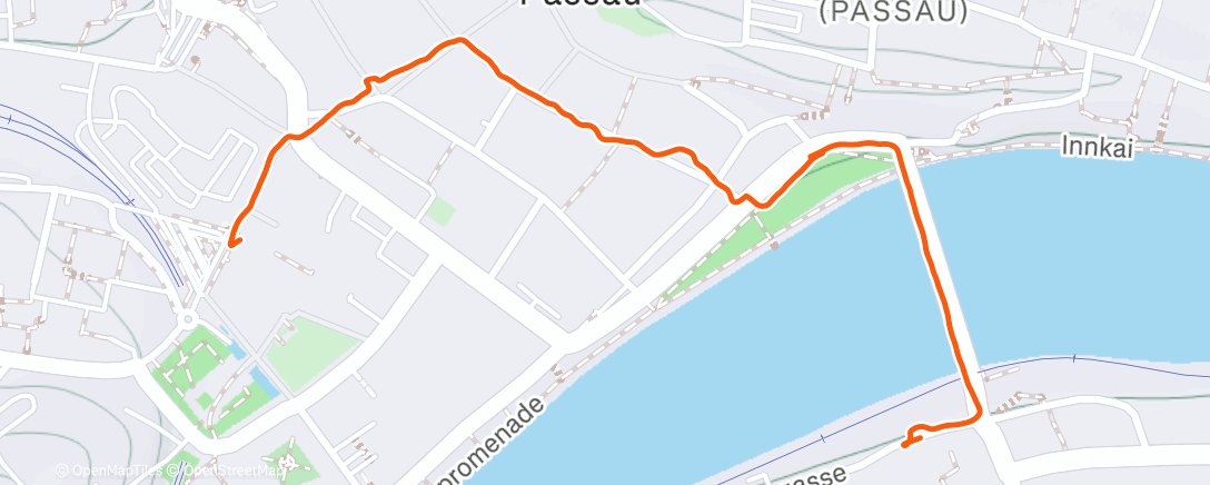 Map of the activity, Spaziergang am Nachmittag