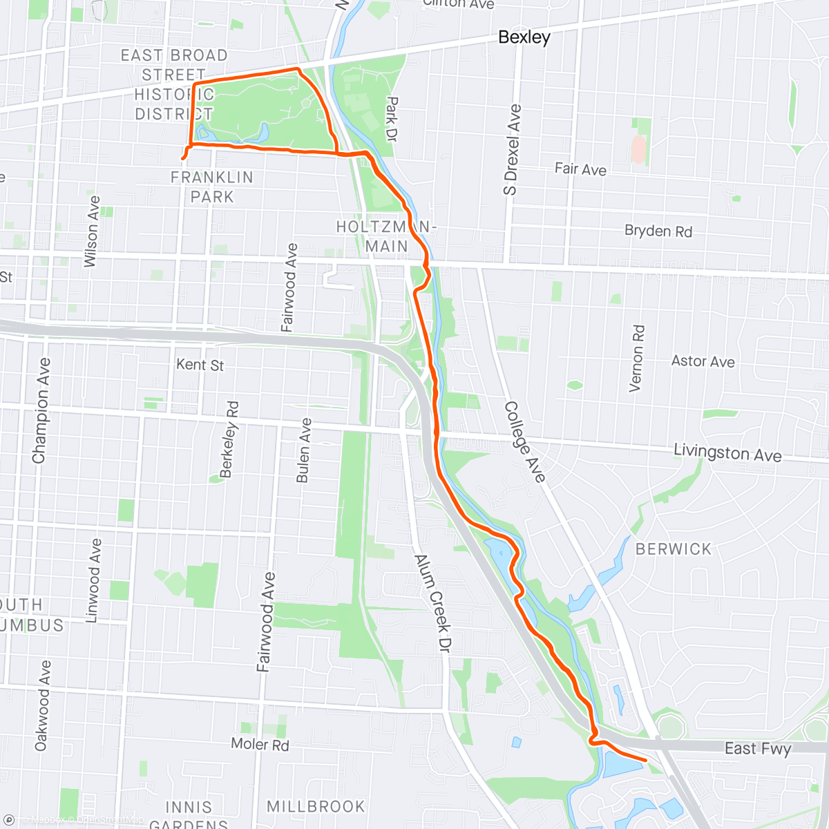 Map of the activity, Day 130 - 1st RUN