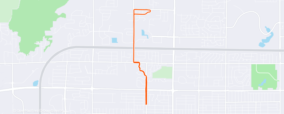 Map of the activity, Lunch Run