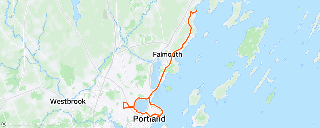 Map of the activity, Morning Ride