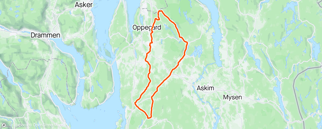 Map of the activity, Cruising with KjellO