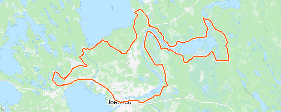 Map of the activity, Morning Ride