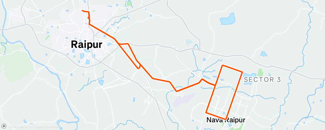 Map of the activity, Morning Ride