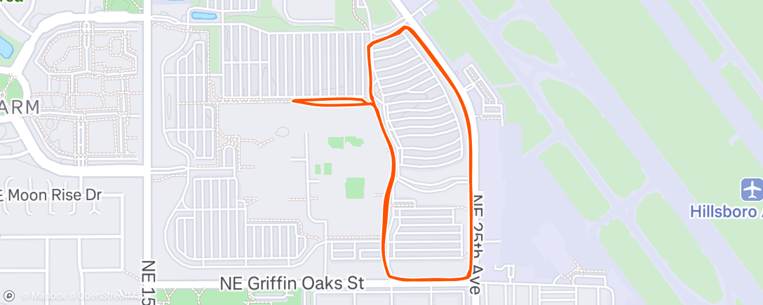 Map of the activity, Morning Walk