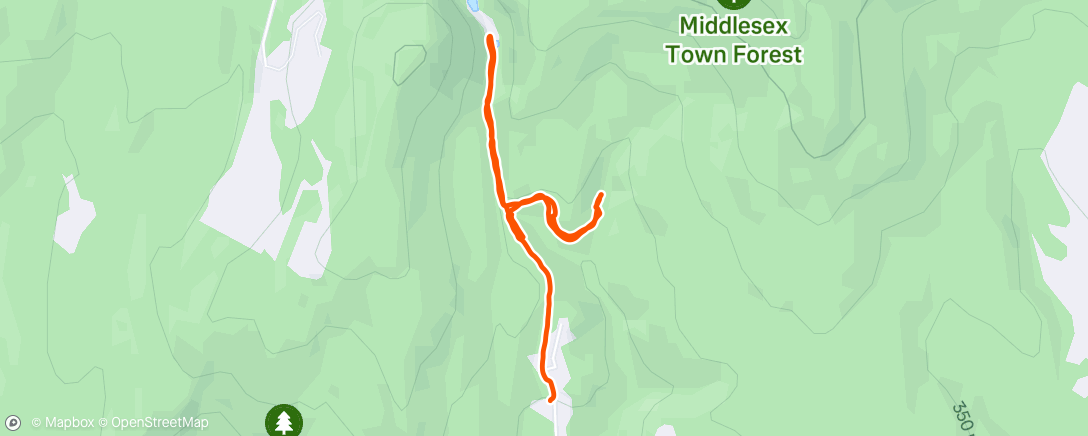 Map of the activity, Morning Trail Run