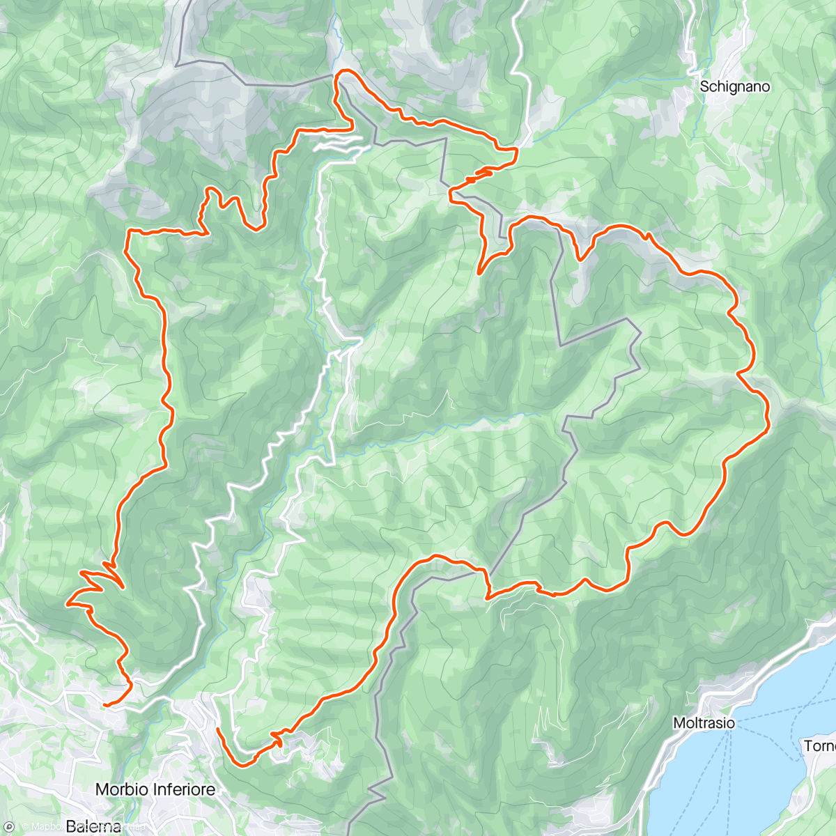 Map of the activity, Giro 🐑