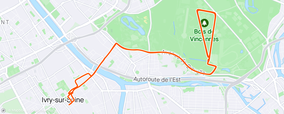Mapa de la actividad (Sortie vélo dans l'après-midi)