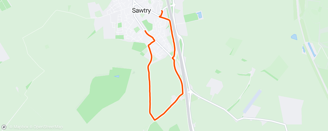Map of the activity, Feeling poorly + buggy (probably pushed myself too much)