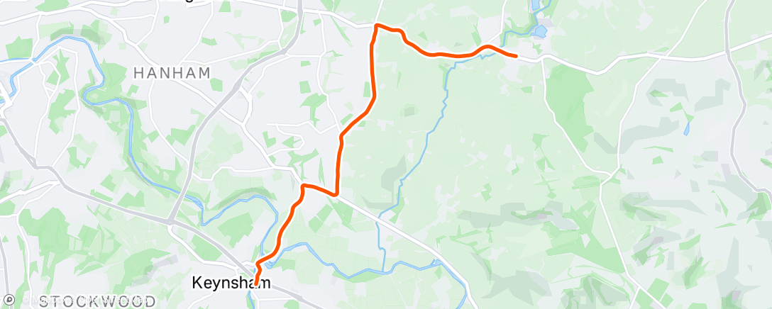 Map of the activity, Afternoon Ride