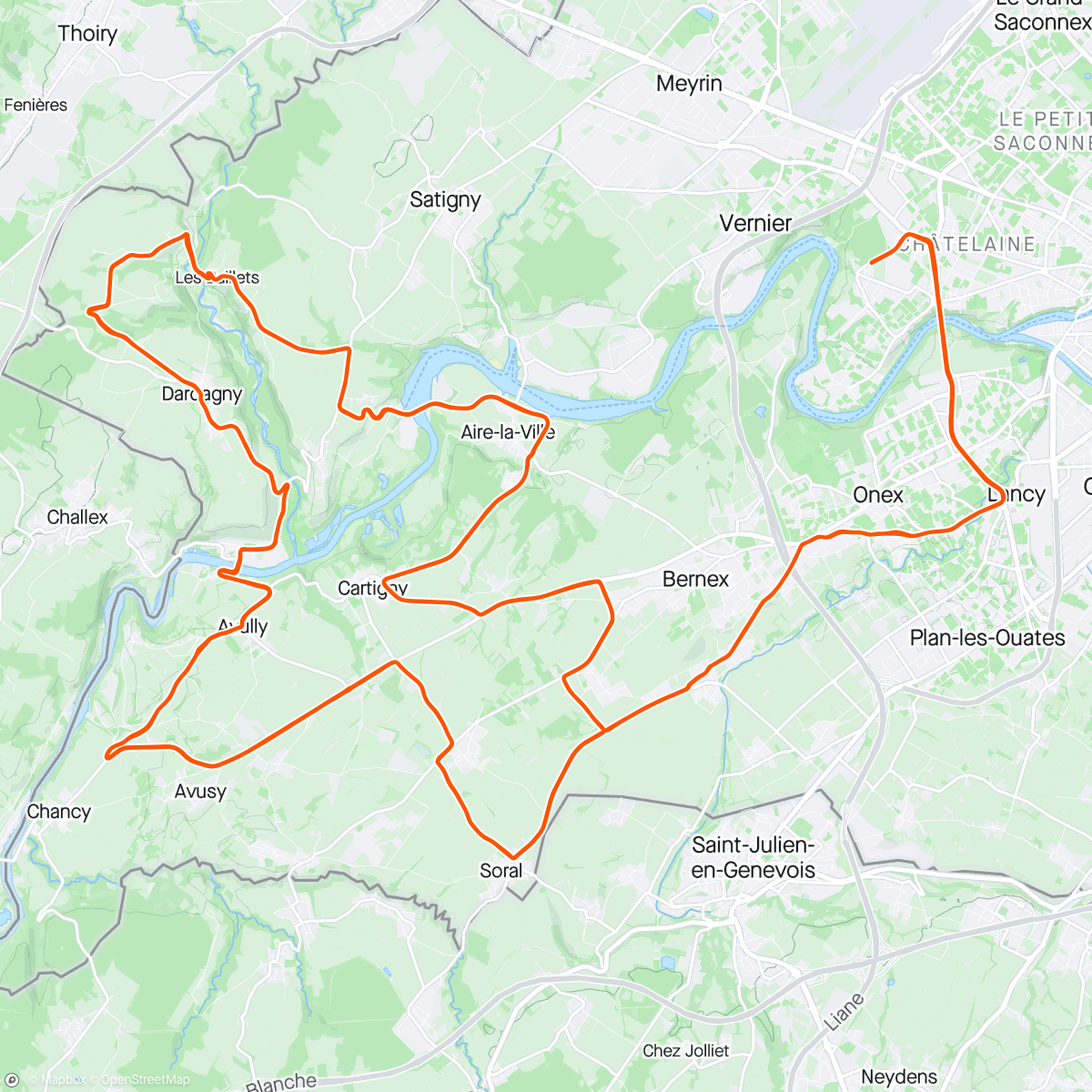 「Tour de Romandie #6」活動的地圖
