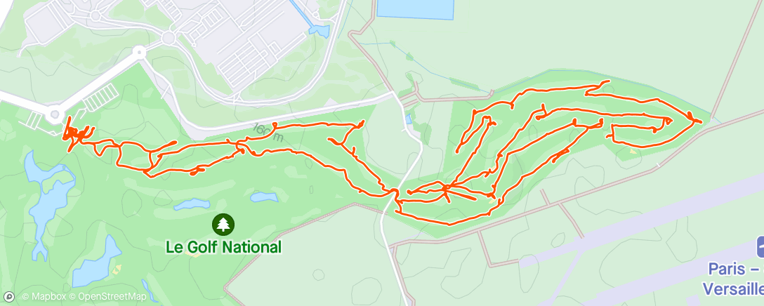 Map of the activity, Golf national parcours Aigle