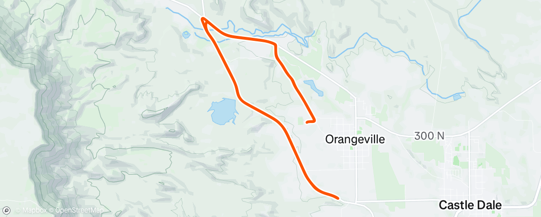 Map of the activity, Morning Ride
