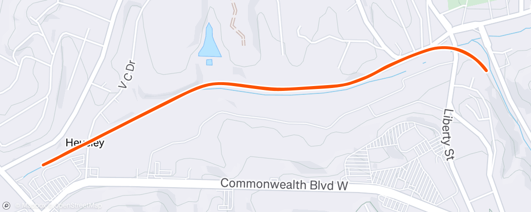 Map of the activity, Afternoon Ride