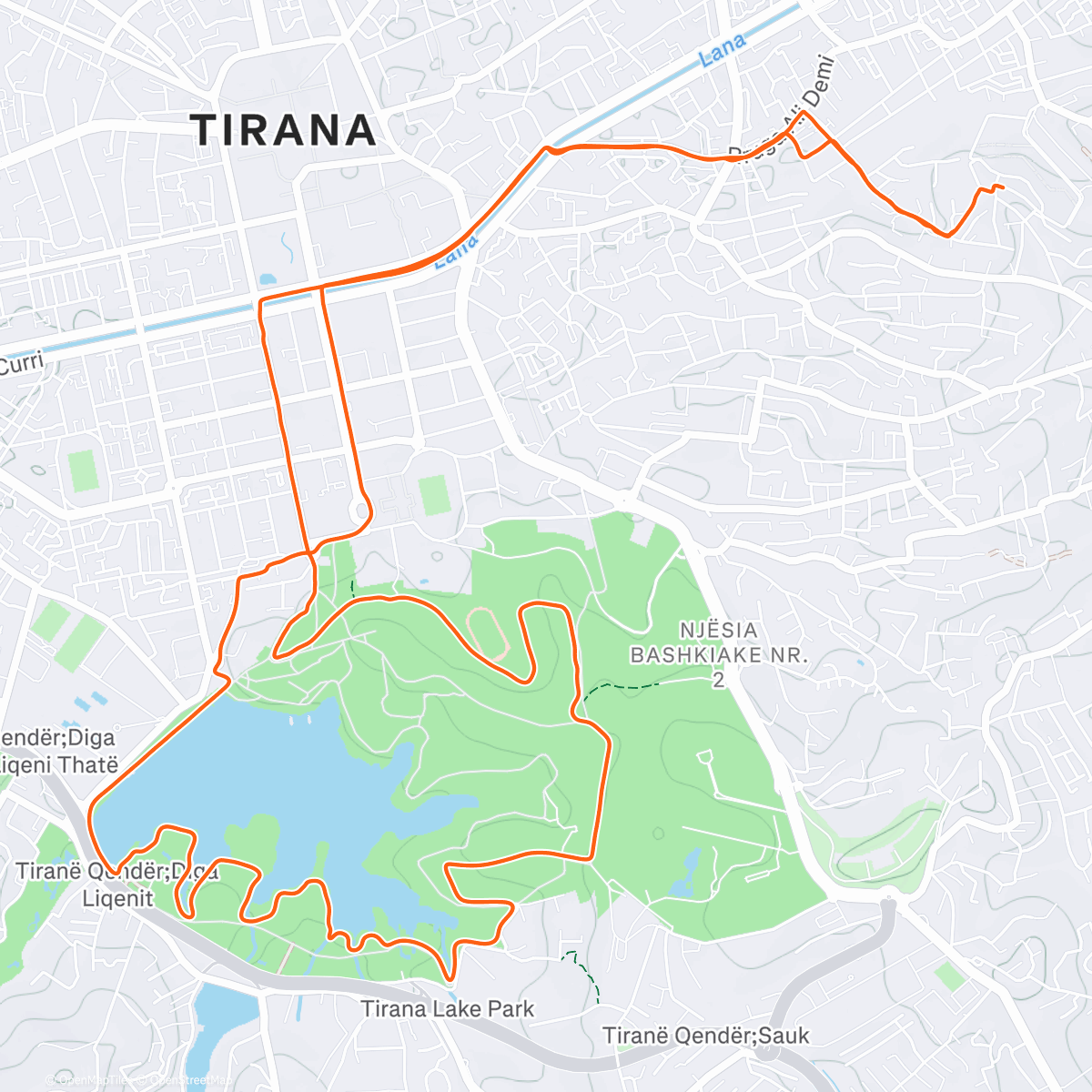 Map of the activity, Twilight Ride