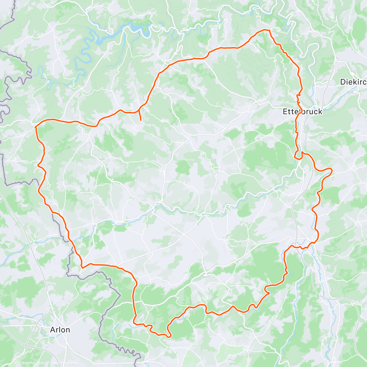 Mapa de la actividad (Fahrt am Morgen)