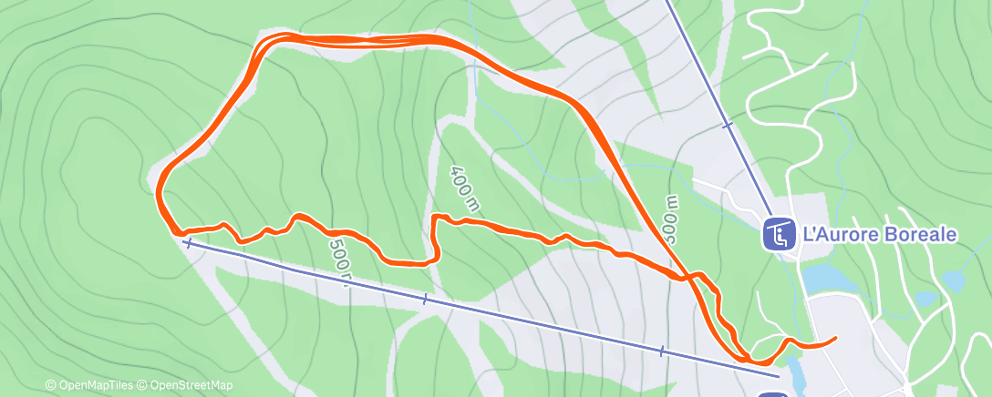 Carte de l'activité Skimo - 4*L'Érablière