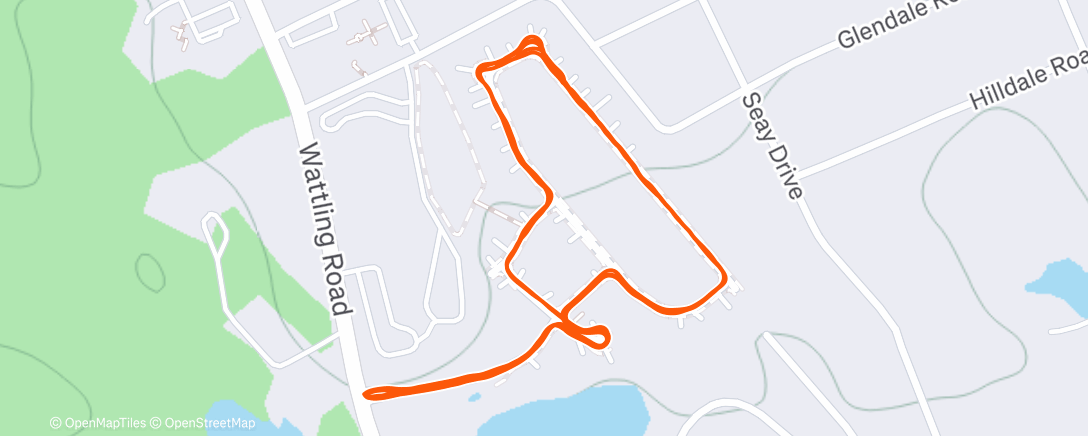 Map of the activity, Morning Run