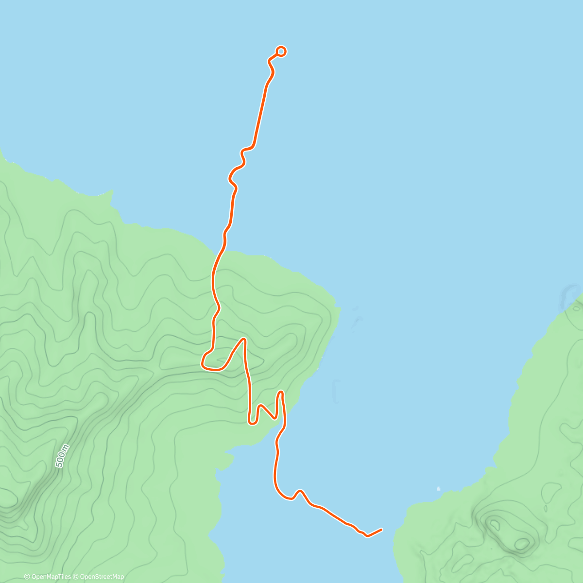 Map of the activity, Zwift - Climb Portal: Norton Summit at 100% Elevation in Watopia