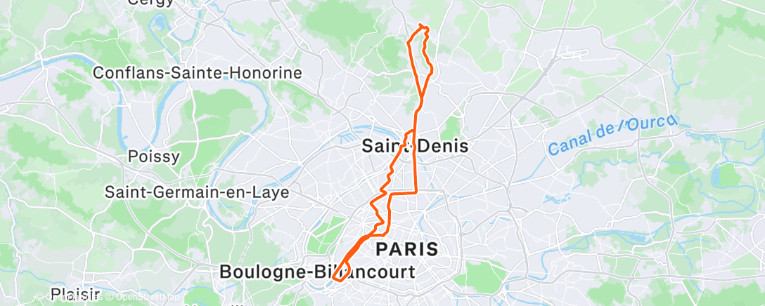 Map of the activity, Reprise 🚴‍♂️ après 2 mois OFF