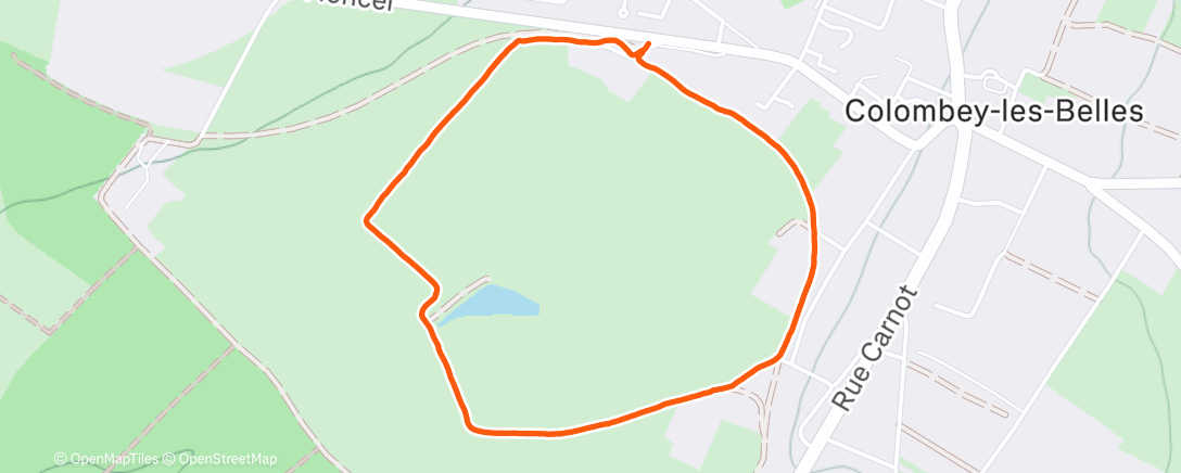 Map of the activity, Marche le matin