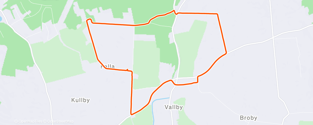 Карта физической активности (Söndagsjoggen)