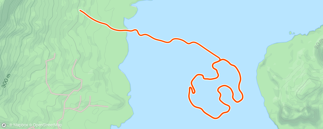 アクティビティ「Zwift - Group Ride: Bikealicious Rubberband Joy Ride (E) on Climb Portal - Volcano in Watopia」の地図
