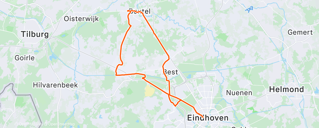 Map of the activity, Morning Ride