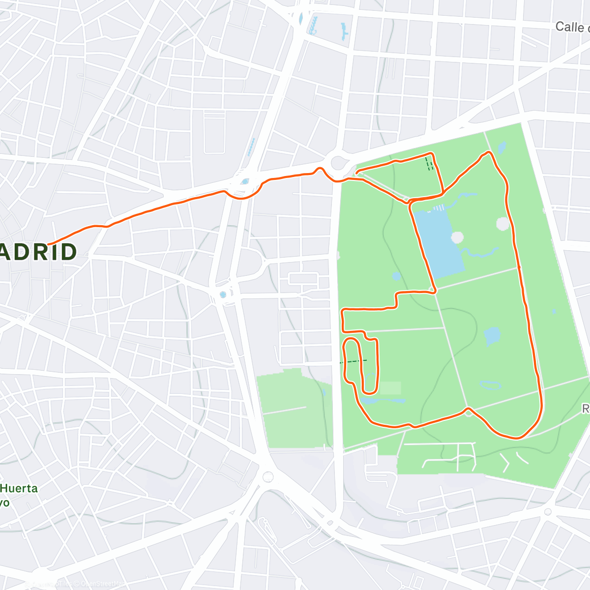 Map of the activity, Royal #RUNch