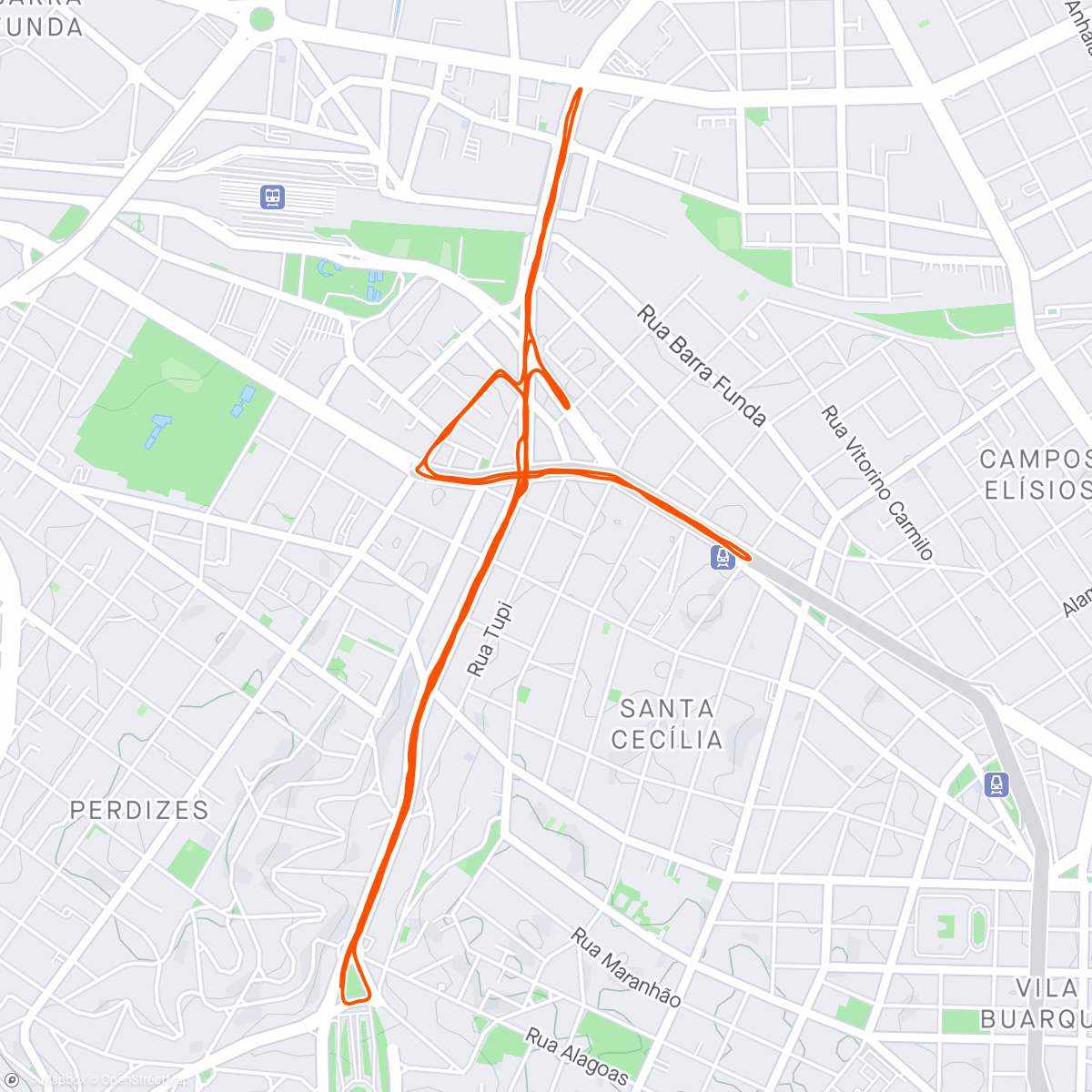 Map of the activity, Night Run by Decathlon