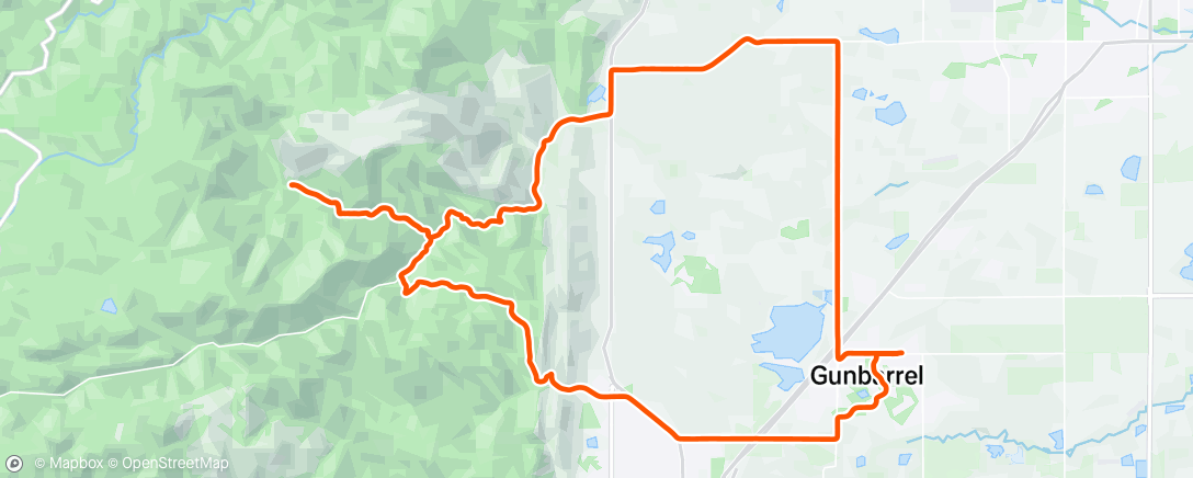 Map of the activity, Afternoon Ride