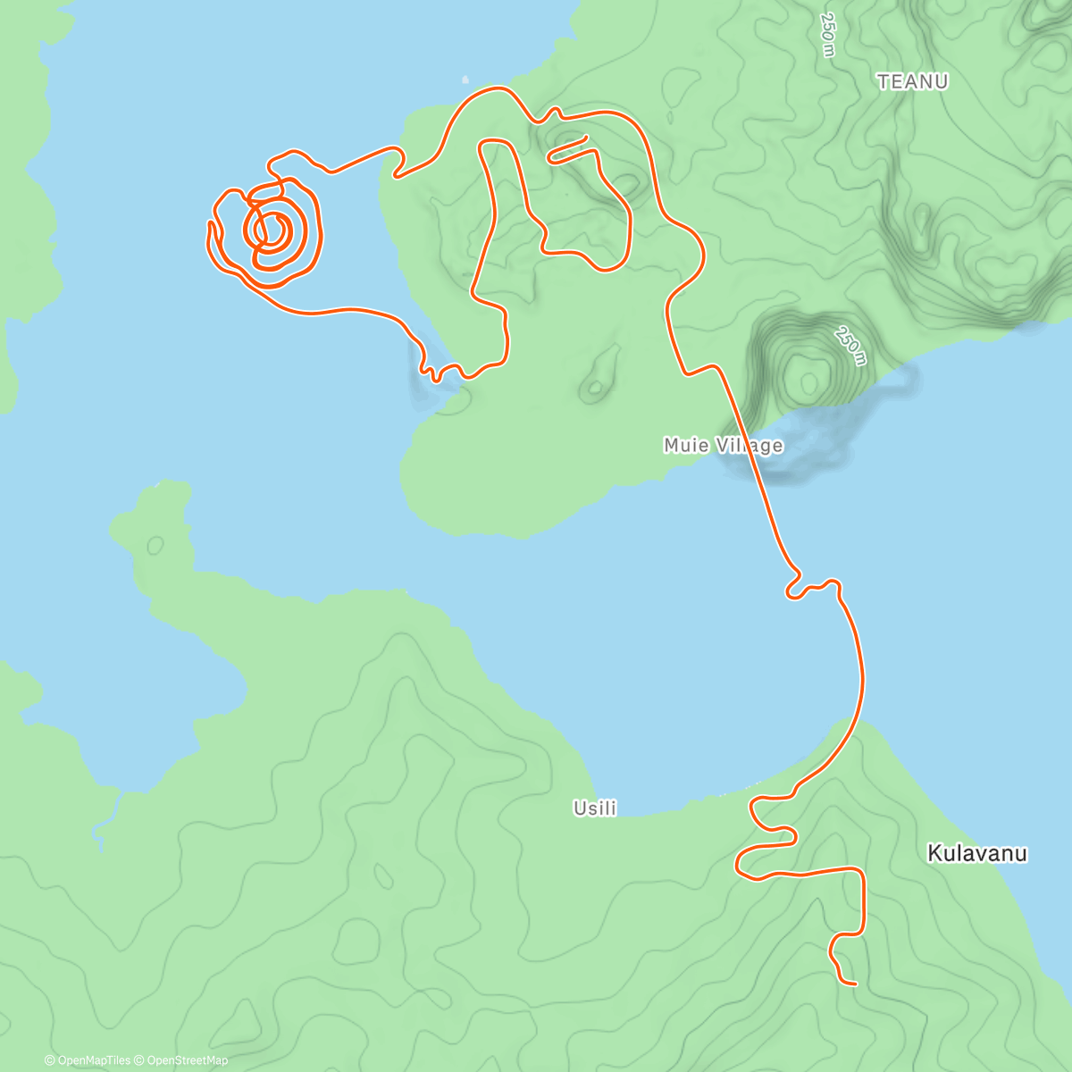Map of the activity, Zwift - Group Ride: Leader Cycling Team Long Group Ride on Four Horsemen in Watopia