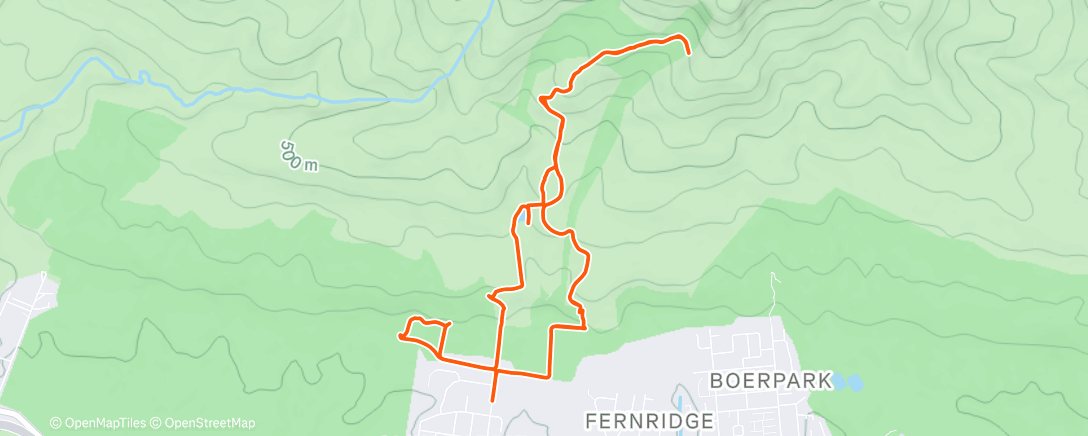 Карта физической активности (Morning Hike)