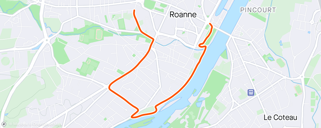 Map of the activity, Roanne